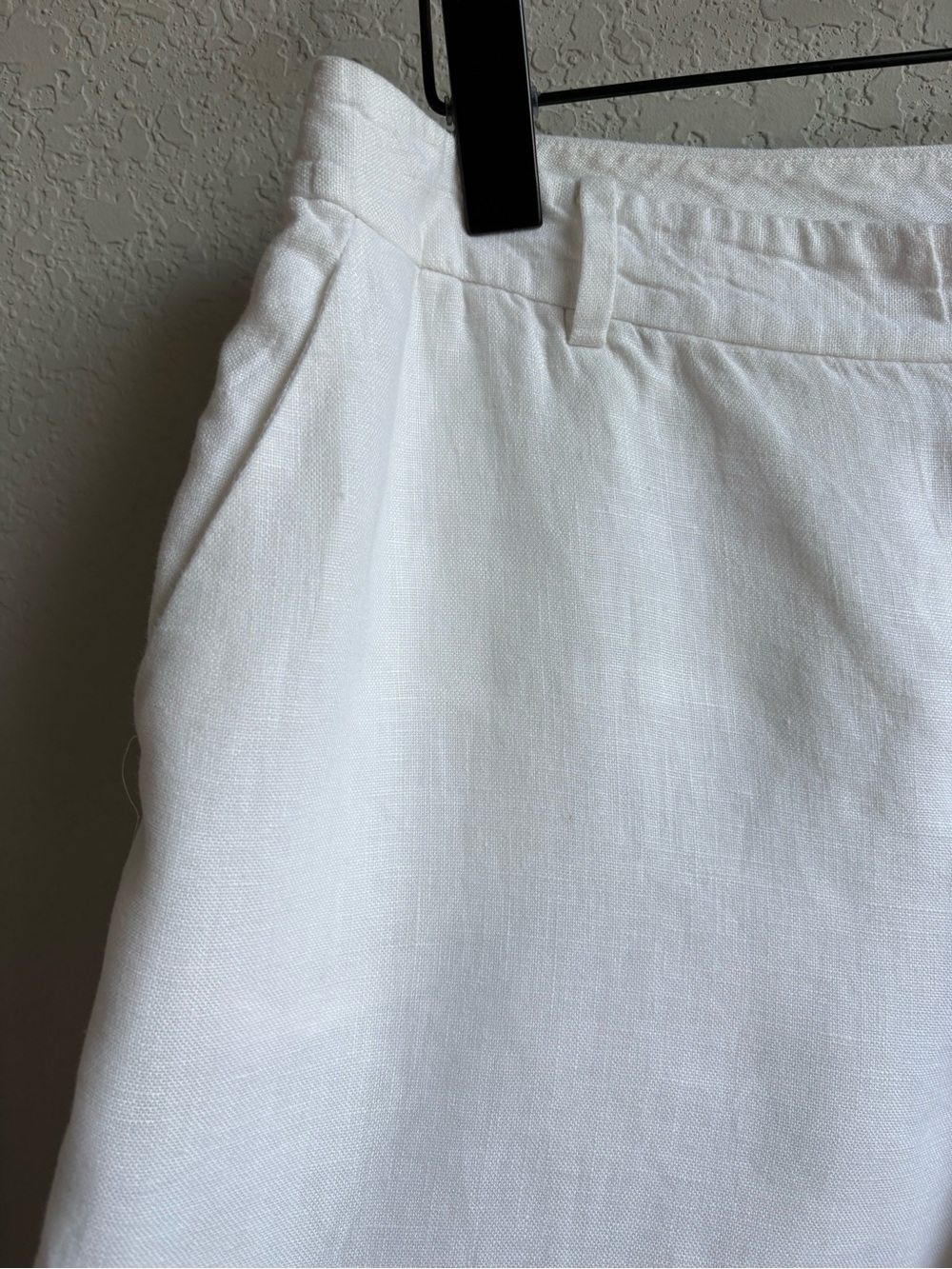 Lauren Ralph Lauren White 100% Linen Pants Size 10 Fully Lined Straight Leg - Picture 5 of 10